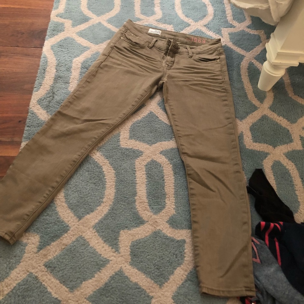 army green/tan pants gap 1969